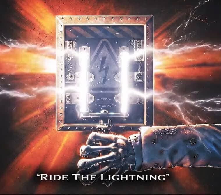 Ride the Lightning artwork