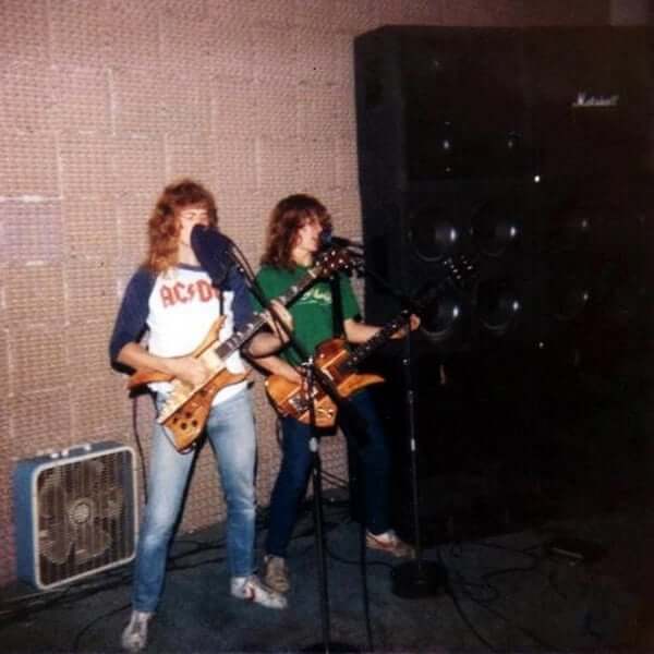 Dave Mustaine y David Ellefson en los inicios