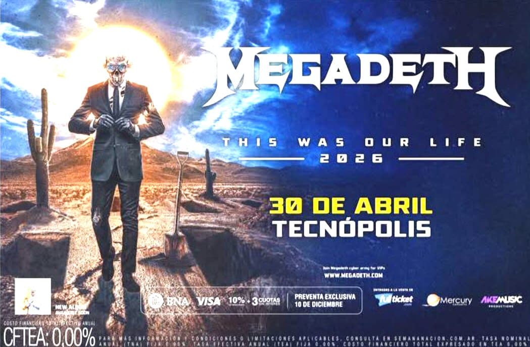 Megadeth at Tecnópolis